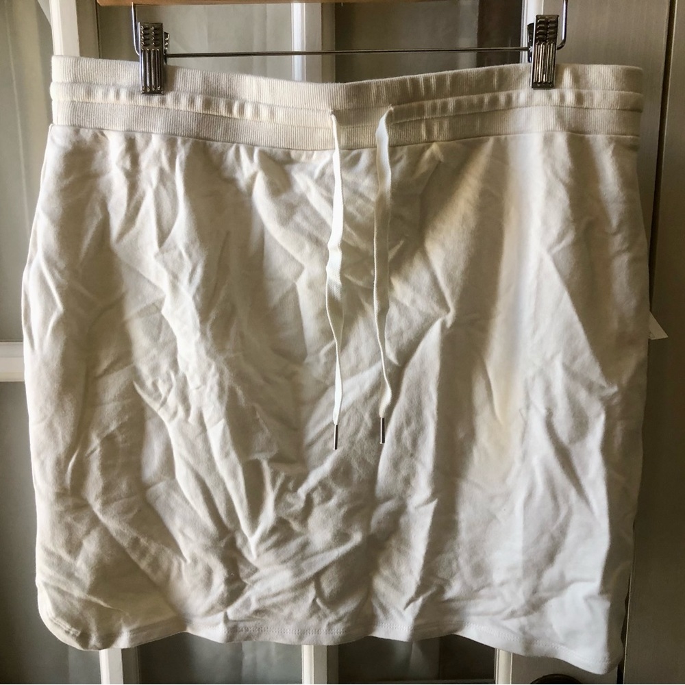 Daily Rituals womens cream waist tie casual mini skirt in size large